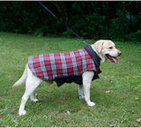 Darrahopens Pet Care > Dog Supplies > Dog Apparel Reversible Winter Dog Coat with Plaid and Quilted Sides, Warm Cotton-Filled Vest for Outdoor Walks, Adjustable Velcro Straps for a Secure Fit (M, Beige) In Australia - Darrahopens