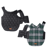 Darrahopens Pet Care > Dog Supplies > Dog Apparel Reversible Winter Dog Coat with Plaid and Quilted Sides, Warm Cotton-Filled Vest for Outdoor Walks, Adjustable Velcro Straps for a Secure Fit (M, Beige) In Australia - Darrahopens