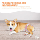 Darrahopens Pet Care > Dog Supplies > Dog Apparel Rooster Farms Female Dog Diapers Medium 3Pk - Washable Reusable Nappy Hook/Loop