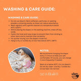 Darrahopens Pet Care > Dog Supplies > Dog Apparel Rooster Farms Female Dog Diapers Medium 3Pk - Washable Reusable Nappy Hook/Loop