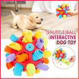 Darrahopens Pet Care > Dog Supplies > Dog Apparel Snuffle Ball Dog Toy for Treat Dispensing and Nose Work Training Soft Washable Feeder