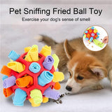 Darrahopens Pet Care > Dog Supplies > Dog Apparel Snuffle Ball Dog Toy for Treat Dispensing and Nose Work Training Soft Washable Feeder