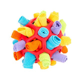 Darrahopens Pet Care > Dog Supplies > Dog Apparel Snuffle Ball Dog Toy for Treat Dispensing and Nose Work Training Soft Washable Feeder
