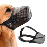 Darrahopens Pet Care > Dog Supplies > Dog Apparel Soft Mesh Covered Dog Muzzle with Adjustable Straps Anti-Biting Breathable Pet Muzzle XL