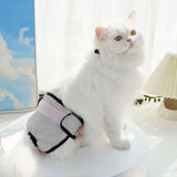 Darrahopens Pet Care > Dog Supplies > Dog Apparel Washable Female Pet Nappy Diaper Dog Cat Physiological Pants Gray - XL