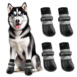 Darrahopens Pet Care > Dog Supplies > Dog Apparel Waterproof Anti Slip Pet Shoes with Rubber Sole for Indoor and Outdoor Use Red - S