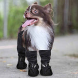 Darrahopens Pet Care > Dog Supplies > Dog Apparel Waterproof Pet Boots Dog Rain Shoes for Outdoor Use - L