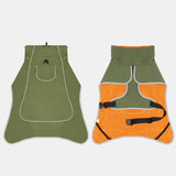 Darrahopens Pet Care > Dog Supplies > Dog Apparel Windproof Rainproof Outdoor Pet Coat-olive green