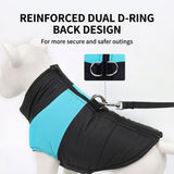 Darrahopens Pet Care > Dog Supplies > Dog Apparel Winter Dog Ski Jacket with Waterproof and Windproof Polyester Shell, Thick PP Cotton Padding for Warmth, 3D Ergonomic Fit with D-Ring Leash Attachment, Ideal for Outdoor Walks and Snow Adventures (3XL, Green)