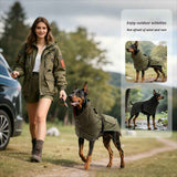 Darrahopens Pet Care > Dog Supplies > Dog Apparel Winter Warm Pet Coat, Outdoor Cold Proof Dog Jacket-black