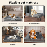 Darrahopens Pet Care > Dog Supplies > Dog Beds 1 piece set XL size 102*80*18cm orthopedic foam dog bed, designed for super large dogs, C-shaped orthopedic dog bed, washable dog sofa bed, with removable cover and non-slip bottom, with supportive foam sofa design, suitable for pet dogs, cats, rabbits, c