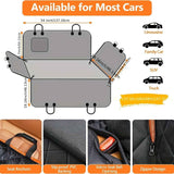 Darrahopens Pet Care > Dog Supplies > Dog Beds 100% Waterproof Pet Car Seat Cover Hammock – Heavy-Duty 600D Scratch-Resistant, Anti-Slip, Soft & Durable Dog Seat Protector for Cars, Trucks, and SUVs – Fits Rear Seats with Easy Foldable Design (BlackOrange)