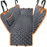 Darrahopens Pet Care > Dog Supplies > Dog Beds 100% Waterproof Pet Car Seat Cover Hammock – Heavy-Duty 600D Scratch-Resistant, Anti-Slip, Soft & Durable Dog Seat Protector for Cars, Trucks, and SUVs – Fits Rear Seats with Easy Foldable Design (BlackOrange)