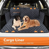 Darrahopens Pet Care > Dog Supplies > Dog Beds 100% Waterproof Pet Car Seat Cover Hammock – Heavy-Duty 600D Scratch-Resistant, Anti-Slip, Soft & Durable Dog Seat Protector for Cars, Trucks, and SUVs – Fits Rear Seats with Easy Foldable Design (BlackOrange)