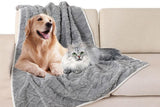 Darrahopens Pet Care > Dog Supplies > Dog Beds 2pcs Pet Blanket for Couch Protection Water Resistance Cats Dogs Blanket for Furniture Protector-Grey S