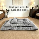 Darrahopens Pet Care > Dog Supplies > Dog Beds 60 x 120CM Large Plush Pet Bed Mat for Dogs & Cats – Light Grey Double-Sided Soft Cushion, Breathable Moisture-Resistant Sleeping Pad for Small, Medium & Large Pets