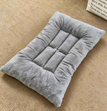 Darrahopens Pet Care > Dog Supplies > Dog Beds 90 x 45CM Large Plush Pet Bed Mat for Dogs & Cats – Light Grey Double-Sided Soft Cushion, Breathable Moisture-Resistant Sleeping Pad for Small, Medium & Large Pets