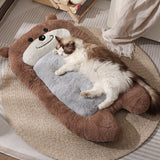 Darrahopens Pet Care > Dog Supplies > Dog Beds dog bed, bear shaped dog bed, thickened dog bed, enlarged dog bed, all season dog bed, comfortable dog bed, Australia, soft plush dog bed, machine washable dog bed - light green - Size M-5kg In Australia - Darrahopens