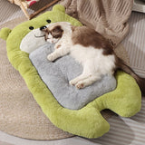 Darrahopens Pet Care > Dog Supplies > Dog Beds dog bed, bear shaped dog bed, thickened dog bed, enlarged dog bed, all season dog bed, comfortable dog bed, Australia, soft plush dog bed, machine washable dog bed - light green - Size XL-15kg In Australia - Darrahopens