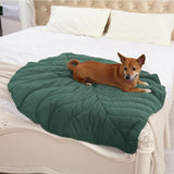 Darrahopens Pet Care > Dog Supplies > Dog Beds Double-Sided Available Pet Mattress Pad Leaf Shape Puppy Cat Bed Mat Style 1