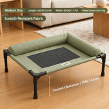 Darrahopens Pet Care > Dog Supplies > Dog Beds Elevated Pet Cot with Bolster Cushion for Cats and Small Dogs, Breathable Mesh Bed for Indoor Living Room and Bedroom Comfort (Army Green) In Australia - Darrahopens
