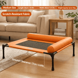 Darrahopens Pet Care > Dog Supplies > Dog Beds Elevated Pet Cot with Bolster Cushion for Cats and Small Dogs, Breathable Mesh Bed for Indoor Living Room and Bedroom Comfort (Army Green) In Australia - Darrahopens