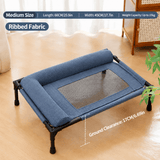 Darrahopens Pet Care > Dog Supplies > Dog Beds Elevated Pet Cot with Bolster Cushion for Cats and Small Dogs, Breathable Mesh Bed for Indoor Living Room and Bedroom Comfort (Army Green) In Australia - Darrahopens