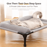 Darrahopens Pet Care > Dog Supplies > Dog Beds Elevated Pet Cot with Bolster Cushion for Cats and Small Dogs, Breathable Mesh Bed for Indoor Living Room and Bedroom Comfort (Army Green) In Australia - Darrahopens