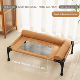 Darrahopens Pet Care > Dog Supplies > Dog Beds Elevated Pet Cot with Bolster Cushion for Cats and Small Dogs, Breathable Mesh Bed for Indoor Living Room and Bedroom Comfort (Army Green) In Australia - Darrahopens