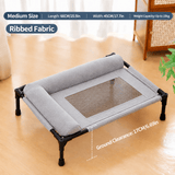 Darrahopens Pet Care > Dog Supplies > Dog Beds Elevated Pet Cot with Bolster Cushion for Cats and Small Dogs, Breathable Mesh Bed for Indoor Living Room and Bedroom Comfort (Army Green) In Australia - Darrahopens
