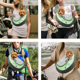 Darrahopens Pet Care > Dog Supplies > Dog Beds Green Hands-Free Pet Chest Carrier - Breathable Mesh Crossbody Bag for Dogs & Cats within 5KG