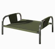 Darrahopens Pet Care > Dog Supplies > Dog Beds Green Raised Pet Bed for Medium Dogs Cats Elevated Breathable Dog Cot Washable Anti-Moisture Pet Cot 50x40x20cm