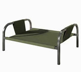 Darrahopens Pet Care > Dog Supplies > Dog Beds Green Raised Pet Bed for Medium Dogs Cats Elevated Breathable Dog Cot Washable Anti-Moisture Pet Cot 50x40x20cm