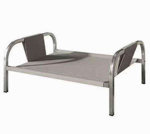 Darrahopens Pet Care > Dog Supplies > Dog Beds Grey Raised Pet Bed for Medium Dogs Cats Elevated Breathable Dog Cot Washable Anti-Moisture Pet Cot 50x40x20cm
