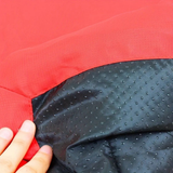 Darrahopens Pet Care > Dog Supplies > Dog Beds High-quality moisture-proof thick portable camping dog bed suitable for medium / large / small dogs - durable polyester outdoor mat with handle foldable design suitable for travel home and camping trips camping bed(red)