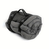 Darrahopens Pet Care > Dog Supplies > Dog Beds High-quality moisture-proof thick portable camping dog bed suitable for medium / large / small dogs - durable polyester outdoor mat with handle foldable design suitable for travel home and camping trips camping bed.GREY