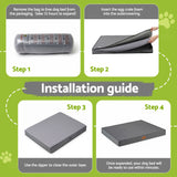 Darrahopens Pet Care > Dog Supplies > Dog Beds i.Pet Dog Bed Large Water-resistant Egg Crate Foam Orthopedic Pet Mat Grey