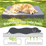 Darrahopens Pet Care > Dog Supplies > Dog Beds i.Pet Dog Bed XL Water-resistant Egg Crate Foam Orthopedic Pet Mat Grey