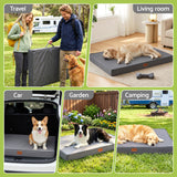 Darrahopens Pet Care > Dog Supplies > Dog Beds i.Pet Dog Bed XL Water-resistant Egg Crate Foam Orthopedic Pet Mat Grey