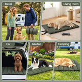 Darrahopens Pet Care > Dog Supplies > Dog Beds i.Pet Outdoor Dog Bed Large Water-resistant Washable Foldable Travel Dog Mat Green