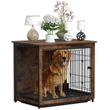 Darrahopens Pet Care > Dog Supplies > Dog Beds Medium Wooden Dog Crate Kennel 80.5x59x70cm End Table Nightstand