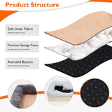 Darrahopens Pet Care > Dog Supplies > Dog Beds Memory Foam Dog Sofa with Orthopedic Bed & Rim Pillow