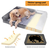 Darrahopens Pet Care > Dog Supplies > Dog Beds Orthopedic Dog Bed with Bolster Comfort Mattress