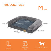Darrahopens Pet Care > Dog Supplies > Dog Beds Orthopedic Dog Bed with Bolster Comfort Mattress