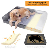 Darrahopens Pet Care > Dog Supplies > Dog Beds Orthopedic Dog Bed with Bolster Comfort Mattress