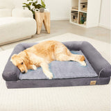 Darrahopens Pet Care > Dog Supplies > Dog Beds Orthopedic Dog Bed with Bolster Comfort Mattress