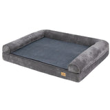 Darrahopens Pet Care > Dog Supplies > Dog Beds Orthopedic Dog Bed with Bolster Comfort Mattress