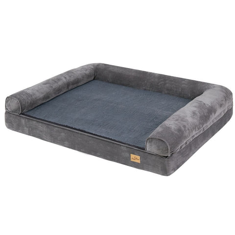 Darrahopens Pet Care > Dog Supplies > Dog Beds Orthopedic Dog Bed with Bolster Comfort Mattress