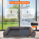 Darrahopens Pet Care > Dog Supplies > Dog Beds Orthopedic Dog Bed with Bolster Comfort Mattress