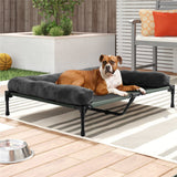 Darrahopens Pet Care > Dog Supplies > Dog Beds Oversized Raised Dog Bed with Cooling Bolster Lounger